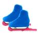 A Pair of Ice Skating Figure Skating Shoes Cover Solid Rollar Skate Shoes Accessories Size M (Sapphire Blue)