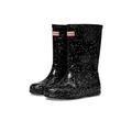 Hunter Kids First Classic Giant Glitter Black Glitter Rubber 6 UK Toddler