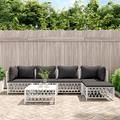 Latitude Run® 5 - Person Seating Group w/ Cushions in White | 26 H x 28.3 W x 28.3 D in | Outdoor Furniture | Wayfair