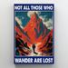 Trinx Javeah Hiking Wander Are Lost - 1 Piece Rectangle Graphic Art Print On Wrapped Canvas On Canvas Print Canvas in Brown | Wayfair