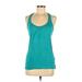 C&C California Active T-Shirt: Teal Solid Activewear - Women's Size Medium