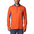 Men's Columbia Orange Florida Gators Tech Trail™ Omni-Shade Quarter-Zip Top