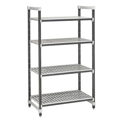 Cambro EXU246084V4480 Camshelving Elements XTRA Add-On Vented Shelving Unit - 4 Shelves, 60