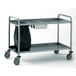 Tournus Abräumwagen mit Öffnung für Müllsack & 3 GN 1/3. Image