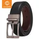 Ceinture réversible en cuir véritable pour homme marron et noir HQ110