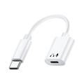 Audio Adapter and Charger | Aux Audio Adapter Cable | USB Type C to 3.5mm Jack Audio Cable and USB Type C 3.5 Jack Earphone