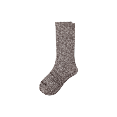 Women's Chunky Ragg Calf Socks - Walnut - Medium - Bombas