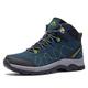 Men's Hiking Shoes Waterproof Anti Slip Hiking Boots Outdoor Lightweight Trekking Sneakers Navy