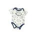 CJP Baby Short Sleeve Onesie: Gray Print Bottoms - Size 3-6 Month