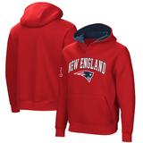 Men's Red New England Patriots Linebacker Adaptive Pullover Hoodie