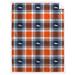 Pegasus Denver Broncos 60" x 90" Plaid Logo Box Royal Plush Sherpa Blanket