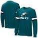 Men's Green Philadelphia Eagles Hands Off Long Sleeve Adaptive T-Shirt