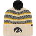 Men's '47 Khaki Iowa Hawkeyes Tavern Cuffed Knit Hat with Pom