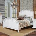 Cottage Creek Cape Cod White Twin Panel Bed Wood in Brown/White | 60 H x 43 W x 81 D in | Wayfair cape-cod-white-twin-panel-bed-composite