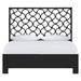 David Francis Furniture Mar Bed Wood/Wicker/Rattan in Black | 60 H x 64 W x 84 D in | Wayfair B5025BED-Q-S129