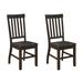 Winston Porter Rustic Walnut Slat Back Side Chairs Wood in Brown | 40 H x 19.5 W x 22.5 D in | Wayfair F278CE547BB847769D7E5D62E04220B8