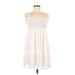 Shein Casual Dress - A-Line Square Sleeveless: White Dresses - Women's Size Medium