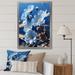 Red Barrel Studio® Flowers Celestial Daisy Black - Floral Canvas Art Print Canvas, Cotton in Blue/Yellow | 20 H x 12 W x 1 D in | Wayfair