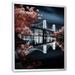 Latitude Run® Beautiful Lighted Bridge Cityscape Metal in Pink | 32 H x 16 W x 1 D in | Wayfair 76DF9D77465348838D6360C41011B082