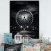 Latitude Run® Black Ferris Wheel Midnight Carousel I - Cityscapes Canvas Wall Art Metal in Black/White | 32 H x 16 W x 1 D in | Wayfair