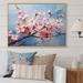 Red Barrel Studio® Pink & Blue Cherry Blossom I - Print Metal in Blue/Pink/Red | 24 H x 32 W x 1 D in | Wayfair 0245B9209C4B43F88857975DA7AC11B1