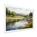 Red Barrel Studio® Country Clubs Golf Course - Country Clubs Canvas Art Print Metal in Brown/Green | 16 H x 32 W x 1 D in | Wayfair