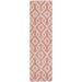 Pink 90 x 27 x 0.19 in Area Rug - Bungalow Rose Fontane Indoor/Outdoor Area Rug w/ Non-Slip Backing Polyester | 90 H x 27 W x 0.19 D in | Wayfair