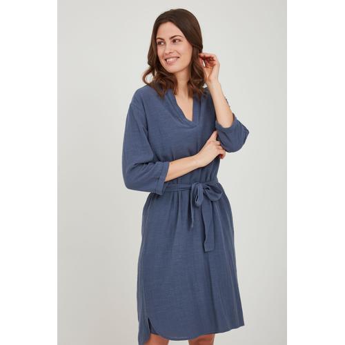 „Blusenkleid FRANSA „“Fransa FRALSLUB 4 Dress – 20609300″“ Gr. xl, US-Größen, blau (vintage indigo) Damen Kleider Blusenkleider“
