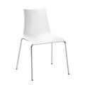 Chaise design en plastique blanc