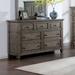 Fron Transitional Warm Grey 60-inch Wide Wood 7-Drawer Dresser by Furniture of America