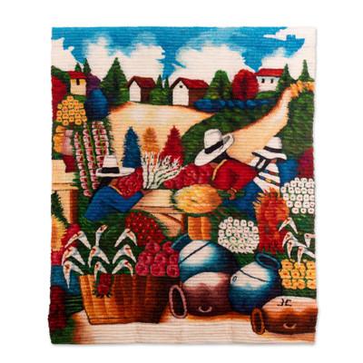 Wool tapestry, 'The Florists'