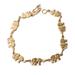 Elephant Dignity,'18k Gold Plated Sterling Silver Bracelet with Elephant Links'