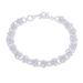 Tangled Sophistication,'Modern Abstract Sterling Silver Link Bracelet from Thailand'