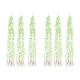 6Pcs Simulation Willow Wicker Ornaments Artificial Leaves Wedding Lifelike Green Plants for Decoration (Green Red)