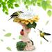 Christmas Ornaments Set Garden Bird Feeder Flower Decoration Resin Sunflower Bird Bath Home Decor Personalized Christmas Ornaments Hallmark Ornaments