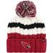 Women's '47 White Arizona Cardinals Ashfield Cuffed Knit Hat with Pom
