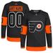 Men's adidas Black Philadelphia Flyers Alternate Primegreen Authentic Custom Jersey