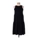 Everlane Casual Dress - A-Line Crew Neck Sleeveless: Black Print Dresses - Women's Size 2X-Small