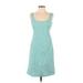 Nanette Lepore Casual Dress - A-Line Scoop Neck Sleeveless: Blue Dresses - Women's Size 4