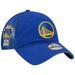 "Men's New Era Royal Golden State Warriors Distinct Side Patch Trucker 9TWENTY Adjustable Hat"