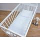 4 Piece 80x70 cm Duvet & Cover with Pillow & Pillowcase Bedding Set for Baby Crib (Moon White)
