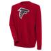 Men's Antigua Red Atlanta Falcons Victory Crewneck Pullover Sweatshirt