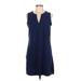 Lands' End Casual Dress: Blue Dresses - Women's Size Medium