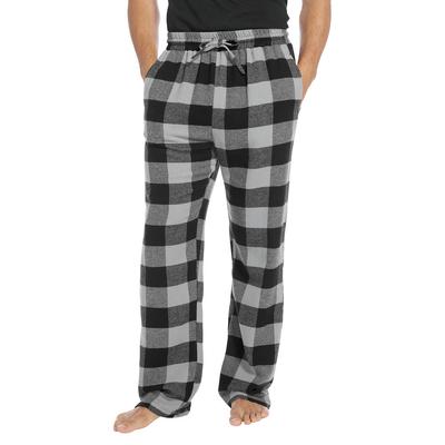 Mason Signature Men's Flannel Pant (Size L) Black/Alloy, Cotton