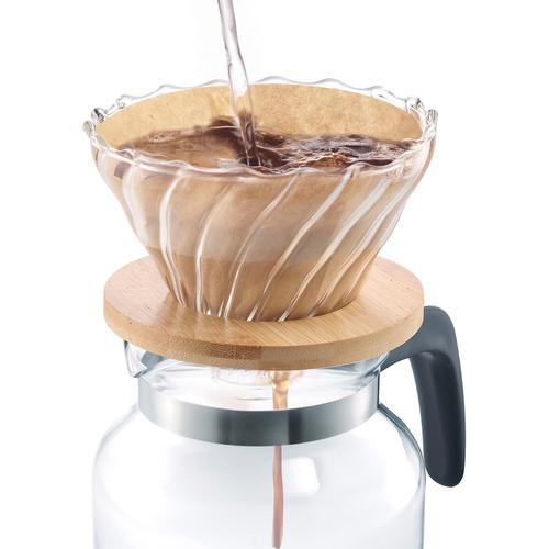 „Permanentfilter WESTMARK „“Brasilia““ Kaffeefilter braun (holzfarbend) Zubehör für Kaffeemaschinen mit edler Aufsatzhilfe“