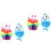 4 Pcs Loofah Esponjas para El Cuerpo Foam Sponge Bath Scrubber for Body Sponge for Bathing Cute Bath-Sponge Mesh Bath Sponges for Shower Loofah Sponge Bath Scrubbers Soft