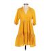 BB Dakota by Steve Madden Casual Dress: Yellow Dresses - Women's Size X-Small