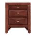 Tan Bedroom Storage Cabinet Nightstand Side Table w/ Dovetailed Drawer