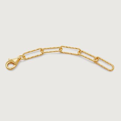 Gold Textured Link Chain Extender 2'