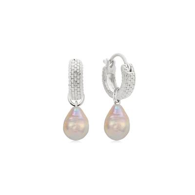 Baroque Pearl Heirloom Huggie Earrings